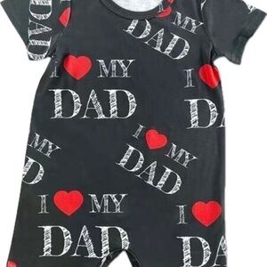 New Valentine baby romper “I love my dad” 18-24 months